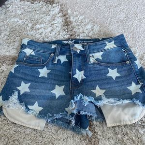 star jean shorts
